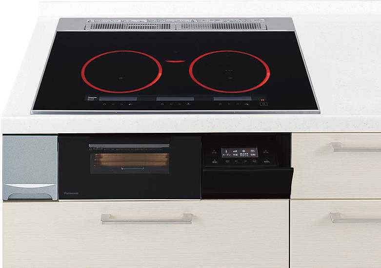 IH煮炊き暖房器  パナソニック製（Panasonic） JUAEA1T7EK 間口75珊  鉄・ステンレス鋼相応う 3口IH  Aつづき物 ビルトインIHクッキングヒーター-IH クッキングヒーター・電気コンロ