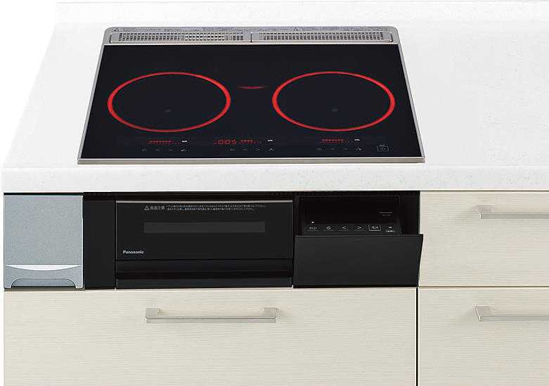 IH煮炊き暖房器  パナソニック製（Panasonic） JUAEC36EK 間口60珊  鉄・ステンレス鋼相応う 3口IH  C続きもの