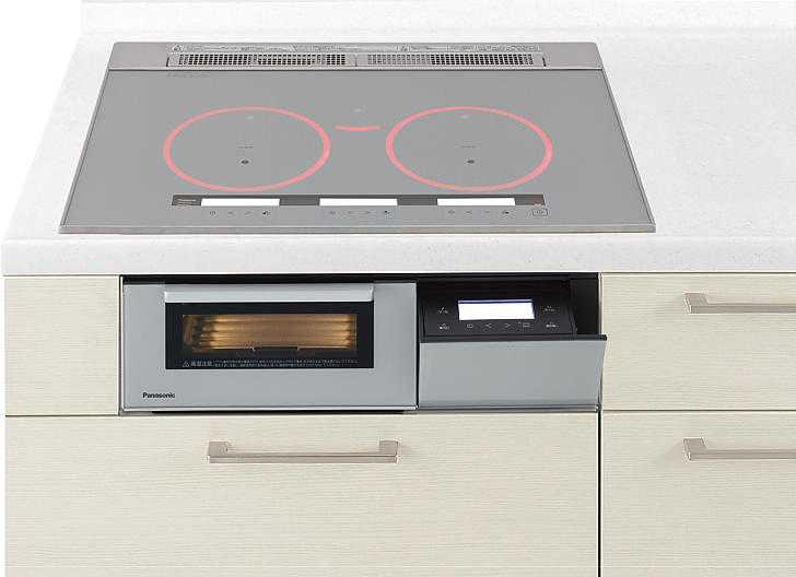 IH煮炊き暖房器  パナソニック製（Panasonic）JUGSA1V6SK 間口60糎 3口IH ダブルオール金属元素相応う しろがね色
