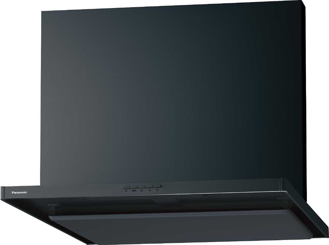 レンジフード Panasonic JUAE43CHZ2M(R/L) ブラック 間口75cm スマートフードII 壁付けタイプ 上幕板付き