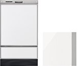 オプション  リンナイ製（Rinnai）KWP-SD401P-W　化粧パネル上下セット　ホワイト（光沢）深型スライド食洗機（脚付きタイプ）用　オプション