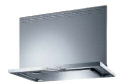 レンジフード 富士工業製（TOCLAS）5CLRECS752(R/L)SI 間口75cm 薄型フードCLR(オイルスマッシャー） 上幕板付き シルバー