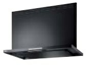 レンジフード 富士工業製（TOCLAS）5CLRECS752(R/L)B 間口75cm 薄型フードCLR(オイルスマッシャー） 上幕板付き ブラック