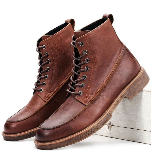 楽天市場】ワークブーツ メンズ スエード レースアップ ダークブラウン