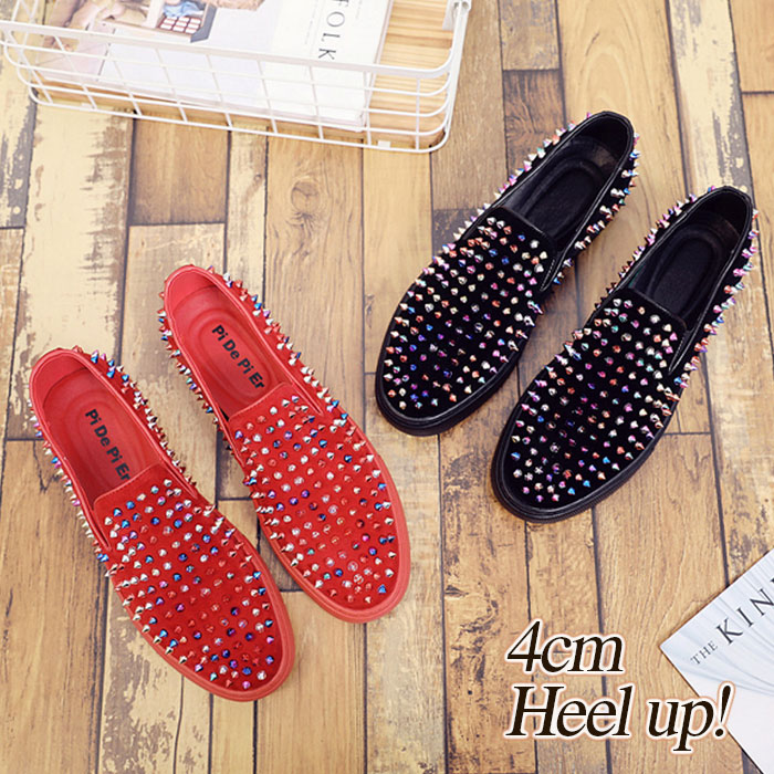 楽天市場】スリッポン メンズ スタッズ トゲトゲ スリッポン