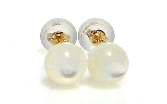 6月誕生石 マザーオブパール 6mm K10YG(イエローゴールド) ピアス【6月 誕生石】アコヤガイ 冠婚葬祭 月の雫 遊色効果 人魚の涙 天然石 子宝 安産 ジューンブライド アクセサリー ジュエリー パワーストーン メンズ レディース