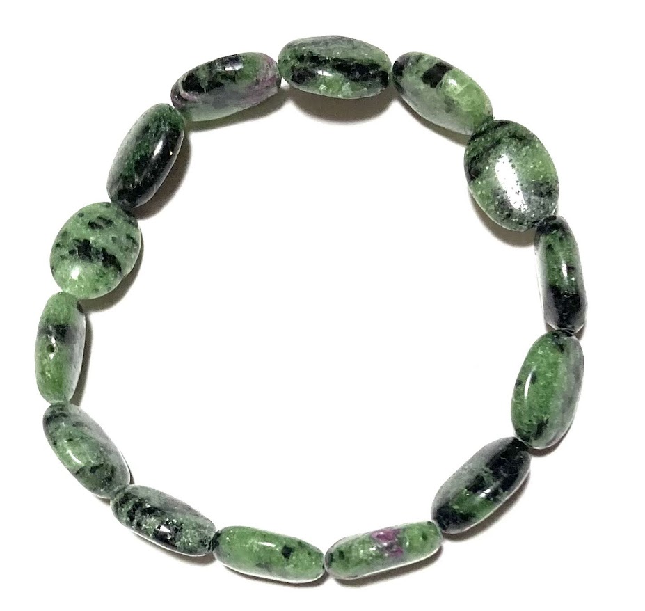 楽天市場】神秘的な ルビーインゾイサイト 6mm ブレスレット【7