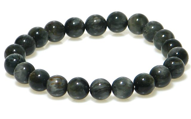 イーグルアイ（ホワイトタイガーアイ）10mm ブレスレット【16.5cm 18cm 20cm】【10月 誕生石】 虎目 行動力 直観力 パワー 数珠 念珠 天然石 パワーストーン レディース メンズ ジュエリー アクセサリー｜神戸宝光堂