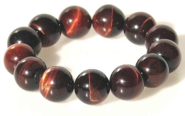 高級AA レッドタイガーアイ （赤虎目石）16mm ビッグブレスレット【16.5cm 18cm 20cm 22cm 24cm】【10月 誕生石】虎目 行動力 直観力 パワー 数珠 念珠 天然石 パワーストーン レディース メンズ ジュエリー アクセサリー