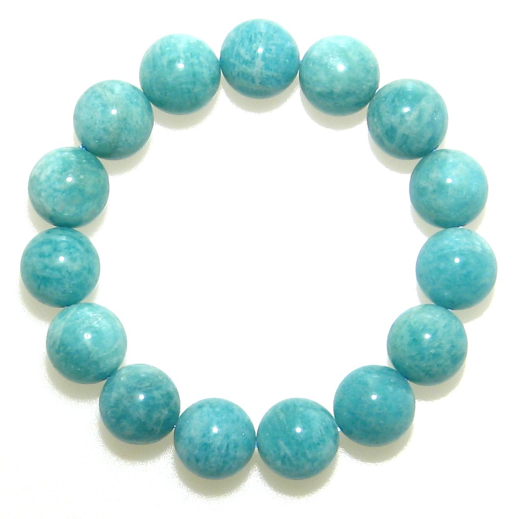 楽天市場】印象的な青緑 アマゾナイト 8mm ブレスレット【15cm 16.5cm