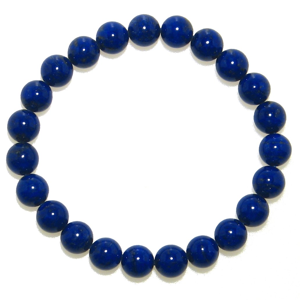 最高級AAA ラピスラズリ 8mm ブレスレット 【16.5cm 18cm 20cm】【12月 誕生石】瑠璃 天然石 数珠 念珠 繁栄 成功 パワーストーン 天然石 lapis lazuli