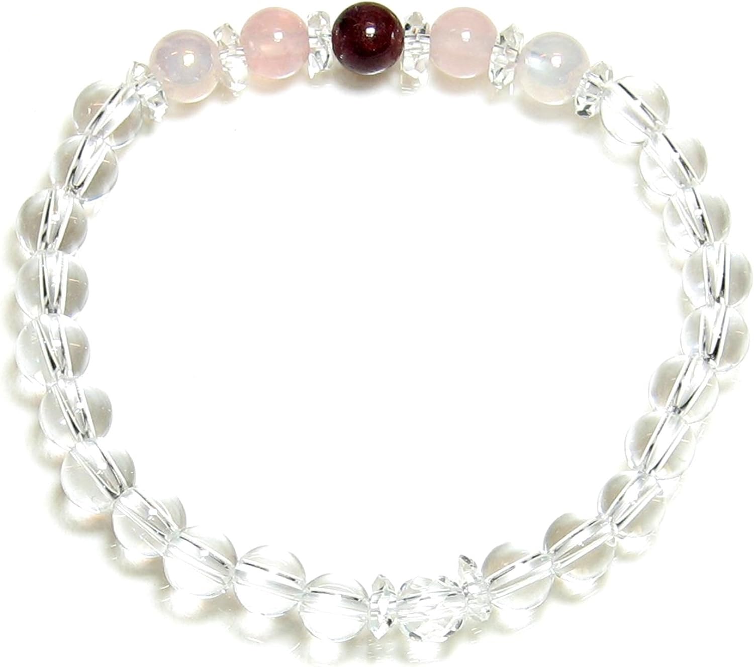 楽天市場】ルビー＆水晶 キラキラカットブレスレット 天然石