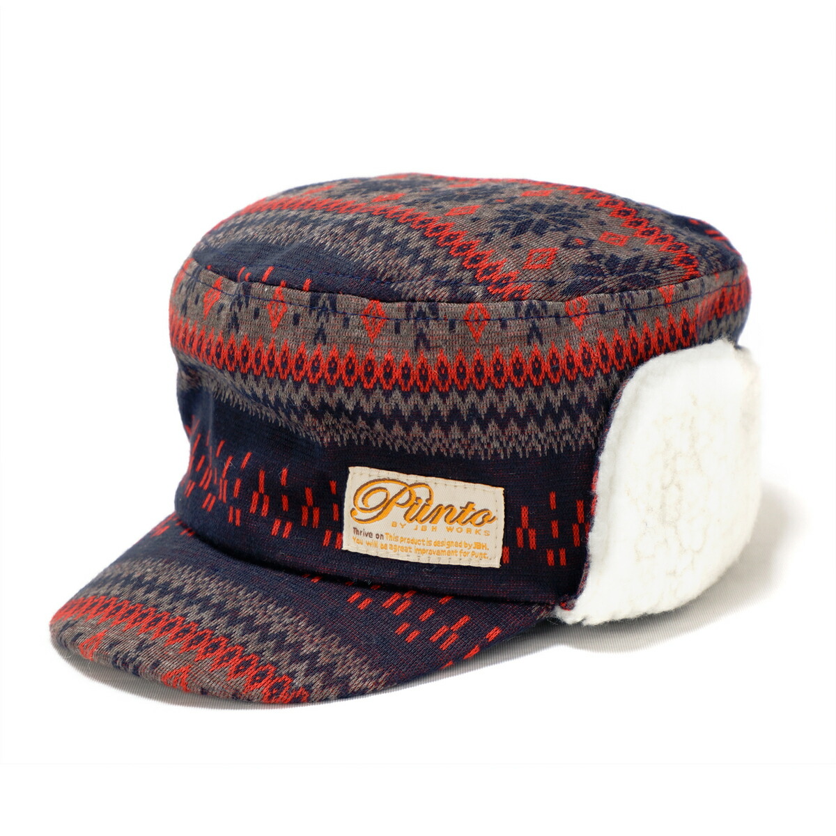 楽天市場 11月1日9 59まで クーポン利用で510円50 Off Ct01 Punto ボア付き 雪柄ワークキャップ メール便送料無料 帽子 キッズ 子供 秋冬 防寒 ワークフライトキャップ 飛行帽 パイロットキャップ ボア 耳当て ギフト クリスマス プレゼント 21 帽子屋 Kstyle