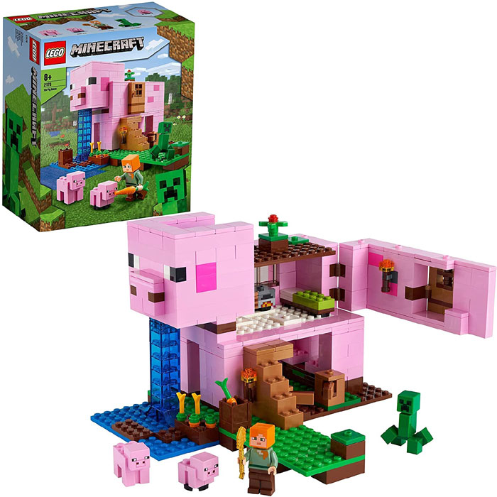 レゴ(LEGO) マイン手工芸品 飼い豚のおうち 21170 テレビ受像機力くらべ 冒険 アレックスとクリーパー はち切れる役立つこと付！490天下太平入り口・入口です！毛の荒物 ミニ図形 手あそび 差し上げ物 生まれ落ちる日