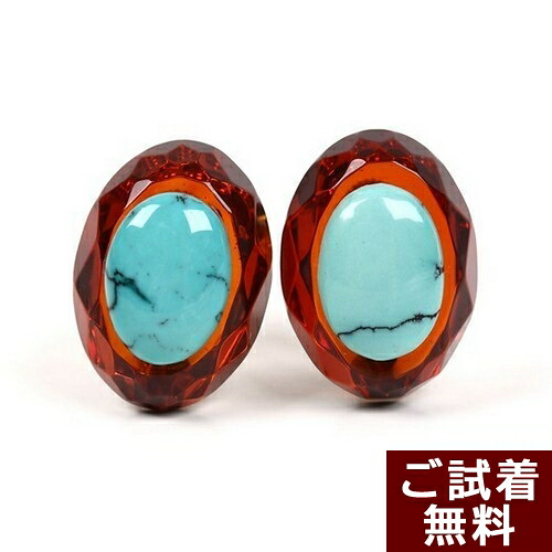 \最大30%OFFクーポン/ターコイズ ピアス トルコ石 琥珀 イヤリング 琥珀 ピアス チェリーレッドアンバー 赤 楕円 オーバル ファッセットカット 人魚の涙 バルト産 琥珀屋 送料無料 ハンドメイド パワーストーン 天然石 No 1742|琥珀屋 職人が創る琥珀ジュエリー