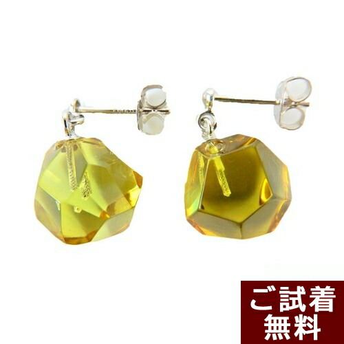 \4/15限定!全品P5倍&最大20%OFFクーポン/琥珀 イヤリングへの交換可能 フックピアス カリビアングリーンアンバー カリブ産 メール便送料無料 琥珀屋 ハンドメイド 手作り パワーストーン 天然石 No 2034
