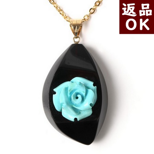＼4/20限定！P５倍＆最大25％OFF／ターコイズ トルコ石 琥珀 ペンダントトップ ネックレス 薔薇 バラ チェリーレッドアンバー 赤お花 チェーン別売り 人魚の涙 バルト産 送料無料 琥珀屋 ハンドメイド 手作り パワーストーン 天然石 No 630