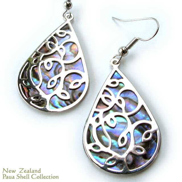 楽天市場】シェルアクセサリー アバロンシェル ピアスニュージーランド