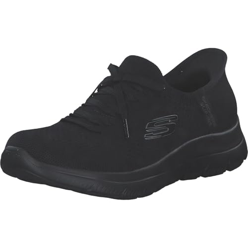 Skechers レディース 主脳会談 ニューデイリー ハンズフリー スリッポン スニーカー 黒いこと 24