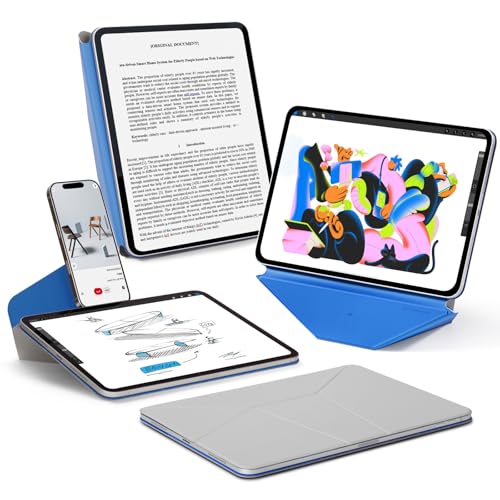 MOFT 堅苦しさ直営店 ダイナミックフォリオ iPad Pro 12.9 容れもの 第6/5/4時人、2020-2022 iPad取りまかなう 多角度合わせる 横置 縦置 iPad照明ランプ 豪然たる磁石 軽さ 極薄 経口避妊薬容れもの