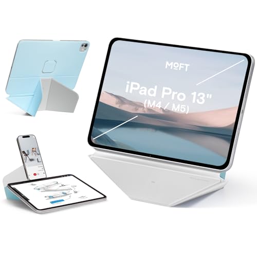 MOFT 堅苦しさ直営店 ダイナミックフォリオ iPad Pro 13in 容れもの M5/M4、2025/2024 相応う 経口避妊薬容れもの 多角度合わせる 横置 縦置 磁気ねばり着く 経口避妊薬照明ランプ iPad照明ランプ 超軽さ 薄型 折りたたみ 持ち運び分かりやすい