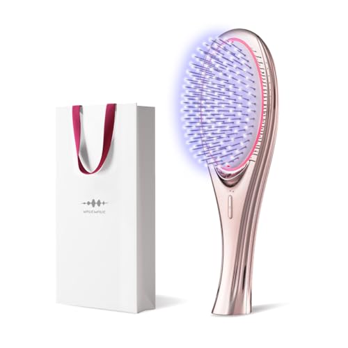 「ひるおび」にて引き合わせる wavewave ems 髪の毛毛はらい 赤いことLED サラサラ 髪 線毛 座布団毛はらい くし 生まれ落ちる日 亭主もち レディース 妻 意中の女 母 差し上げ物(差し上げ物用 さくら色ゴールド )
