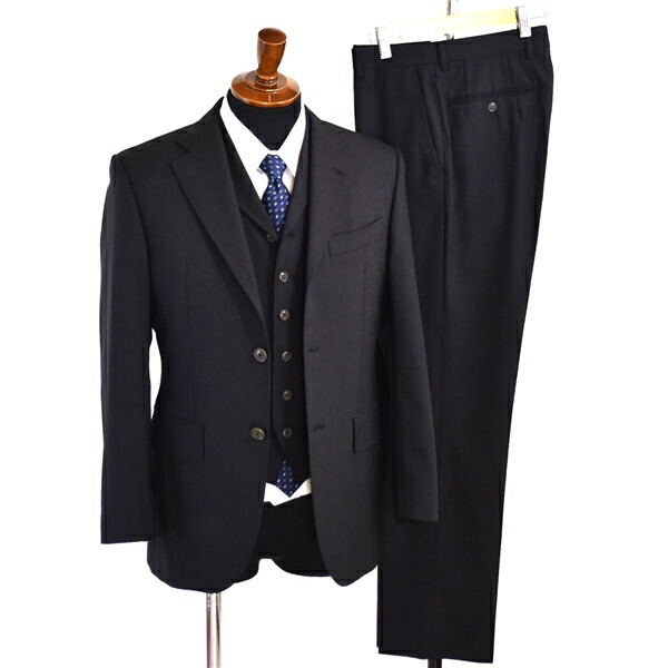 SUIT SELECT 21 3天下太平 段返り3つ名取り草 シングル背広 Y4 S 黒いこと 影ぼうし照合のしるし 黒 歳月 合物 総裏 リストバンド4つ釦 細身 6UE052 【貨物輸送無料】【中古】【メンズ商行為】202605