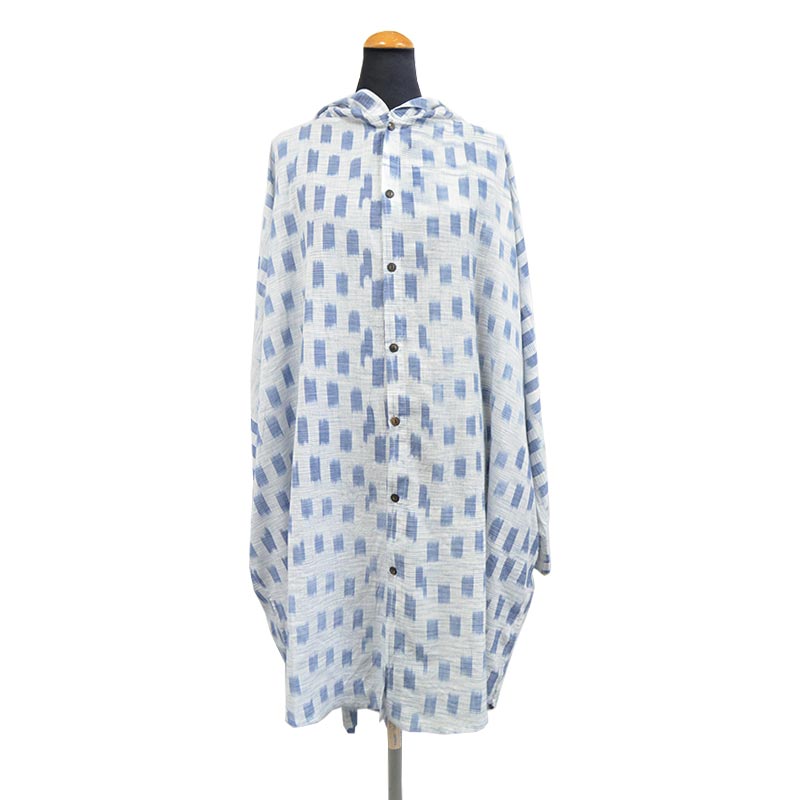 メーカー包装済 インド製 コットン100 ワンピース 羽織り パーカー サマーウェア 着丈96cm ゆったりサイズ 夏 涼しげ 日除け 軽やか ナチュラル Chandni 高速配送 Jr Electrical Services Com