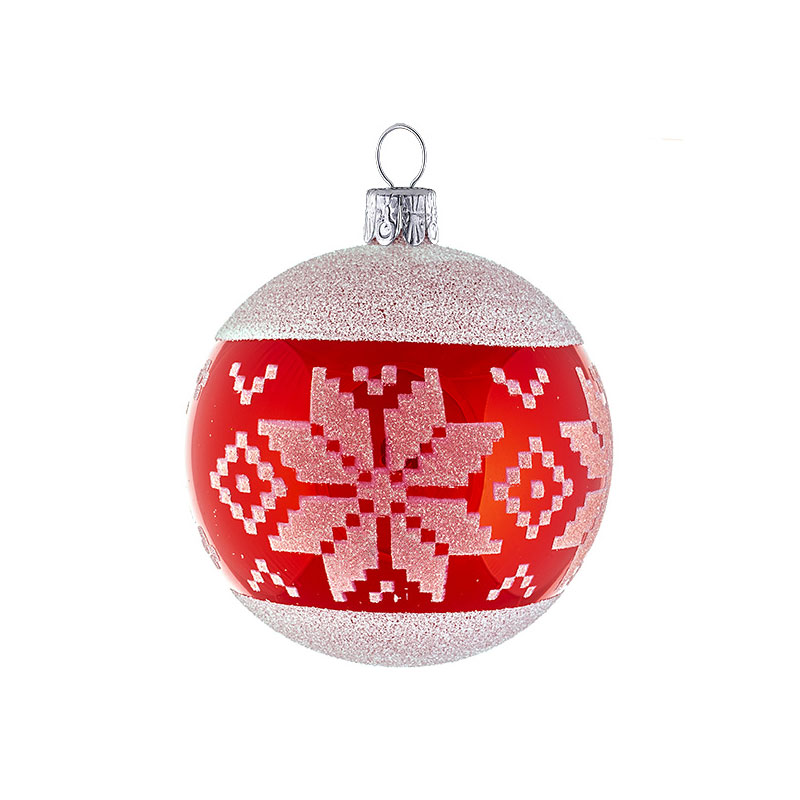 楽天市場】ガラス玉オーナメント 虹色 57mm クリスマスツリー