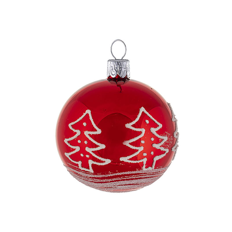 スイス製吹きガラス玉ハンドペイントクリスマスオーナメント 中玉12個セット スイス製吹きガラス玉ハンドペイントクリスマスオーナメント 中玉12個