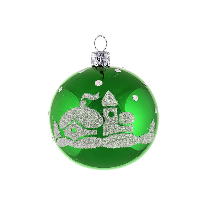 楽天市場】ガラス玉オーナメント 赤 57mm クリスマスツリー