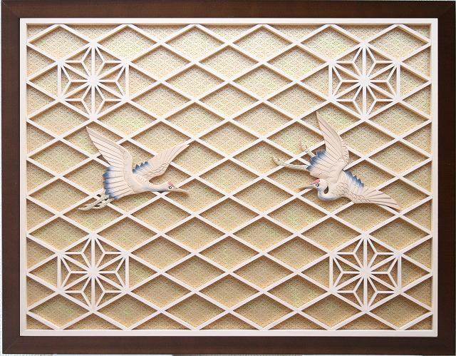 楽天市場】琳派 WOOD ウォールアート 和モダン 組子細工 レーザー加工