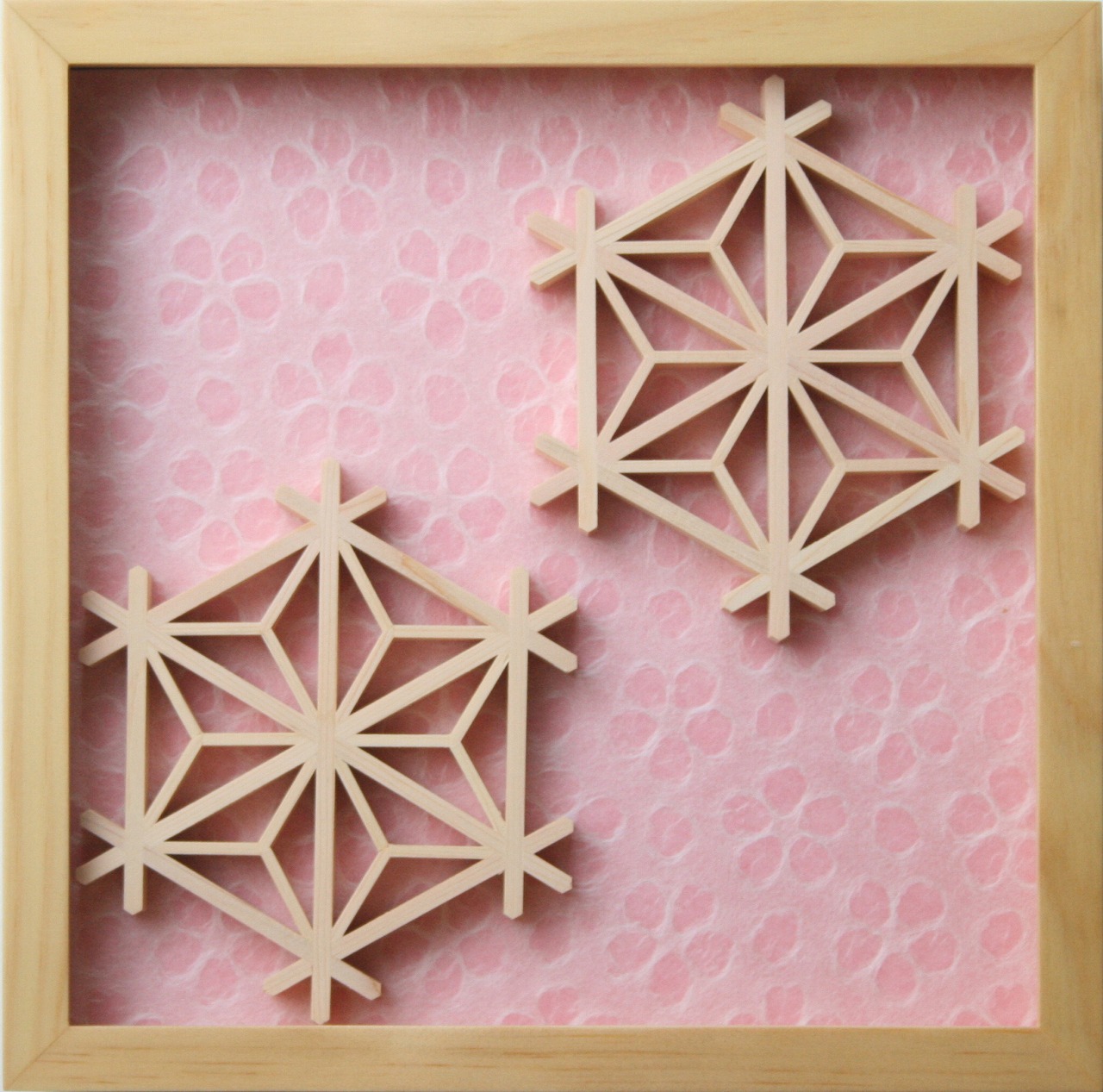 楽天市場】組子の和風ニッチフレーム 【土佐和紙背景 ゴマ柄】お部屋に