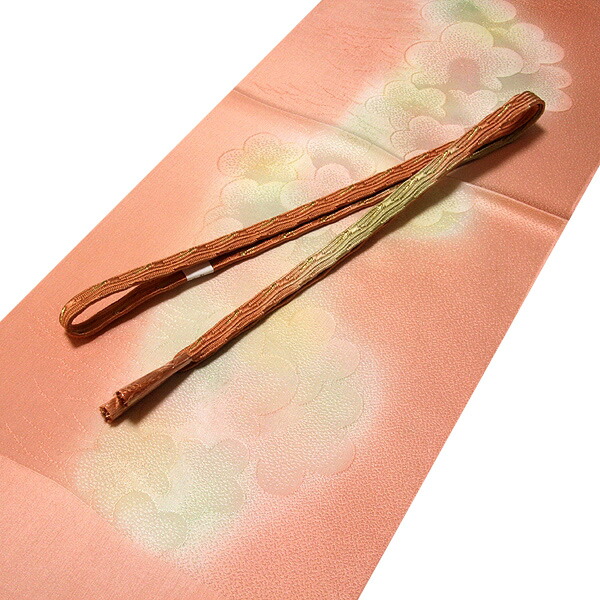 「正絹-高級」 華やかなボカシ染め 帯揚げ 平組 帯締め セット【メール便OK】