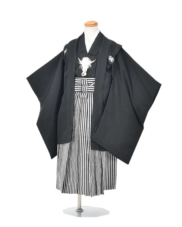 レンタル 七五三レンタル 5歳 男の子 袴 七五三 5歳着物 黒 無地 着物レンタル5 子供着物 お正月 お祝い着物 キッズ 753 七五三 三歳 子供 七五三 5歳児 フルセットレンタル 七五三 5歳用 着物 往復送料無料 新品足袋プレゼント Dreamteamcheer Fi