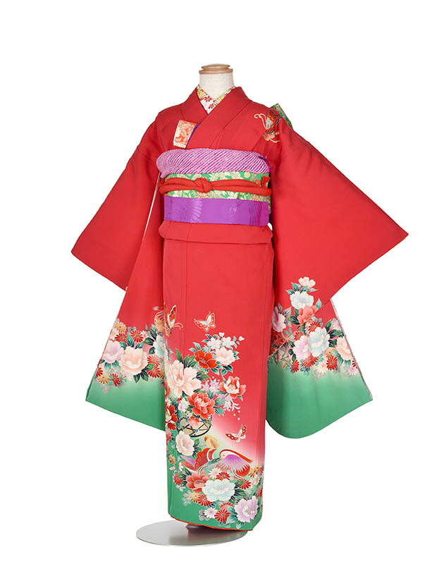 楽天市場】七五三 着物 7歳 フルセット レンタル 女の子 〔赤ピンク色