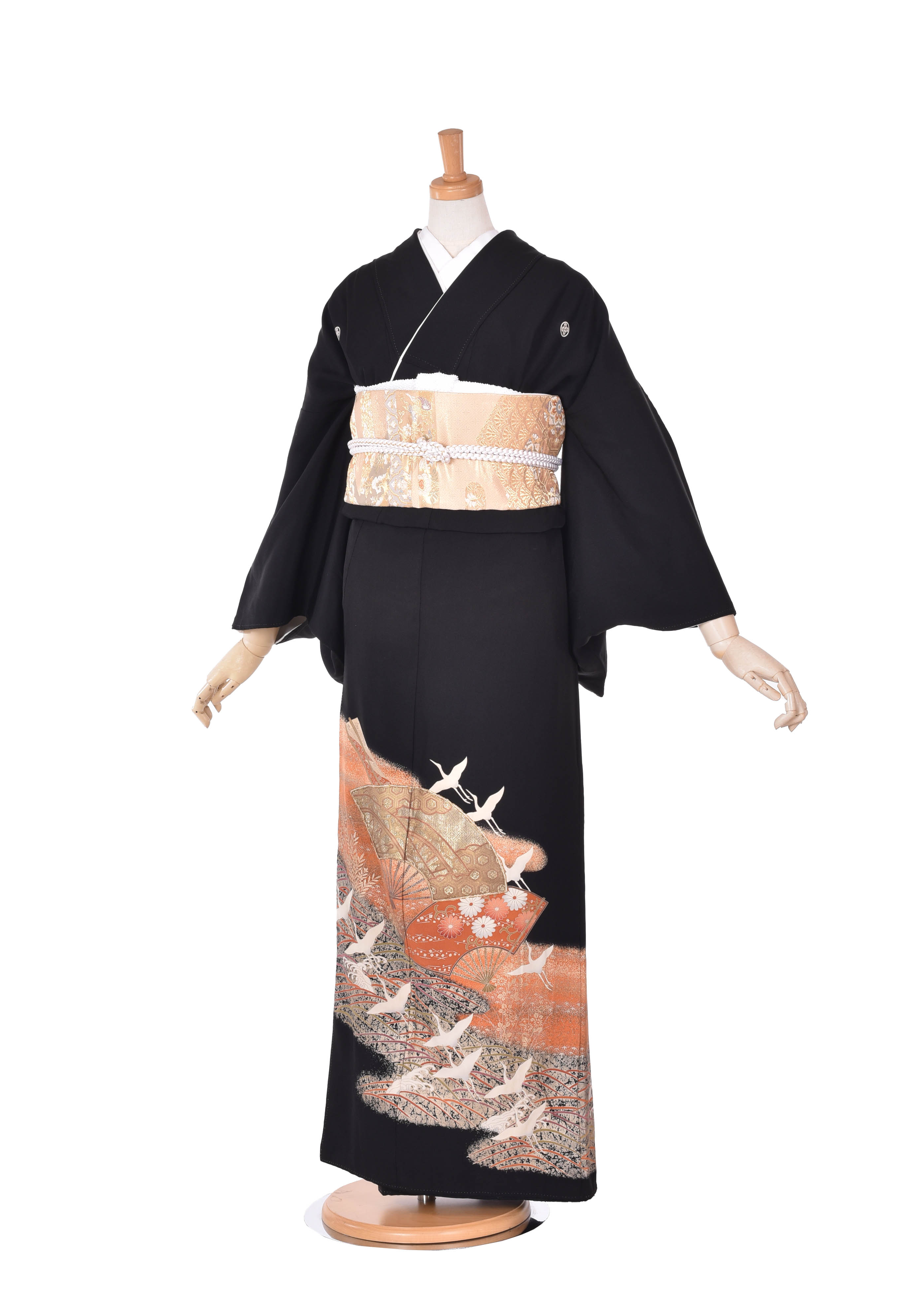 【レンタル】黒留袖レンタル 留袖 結婚式 新郎母 新婦母 大きいサイズ 正絹 フルセットレンタル 送料無料 冠婚葬祭 貸衣装 着物 和服 結婚式祖母 親族着物 式典 フォトウエディング
