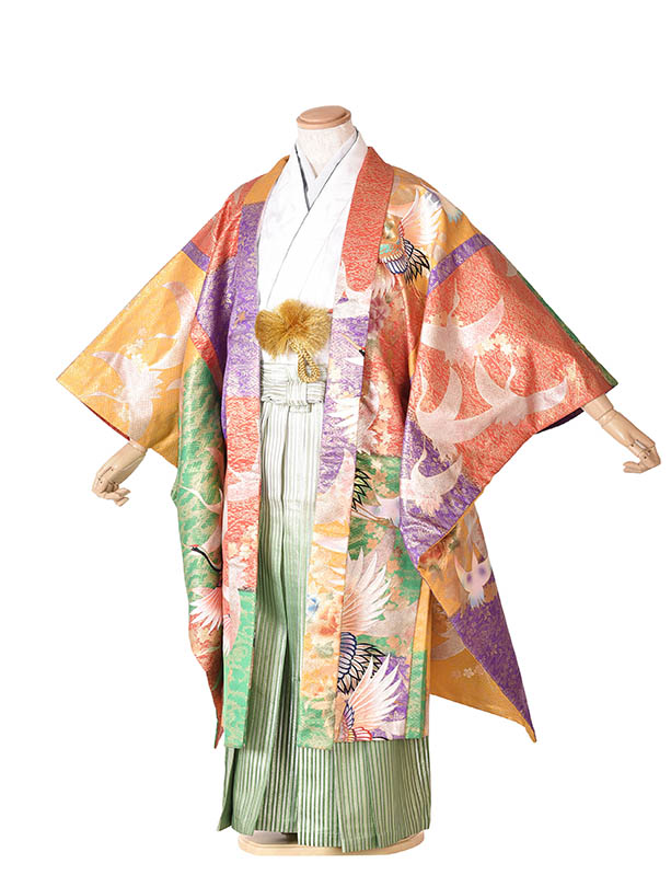 【賃借】袴賃借 成人男性袴 ド盛りだくさん紋付 成年者式袴 卒式袴 華燭の典袴 自己同一性的袴 目立つ袴 自己同一性的紋付 貨物輸送無料 フルセット賃借 足袋差し上げ物