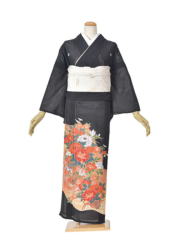 【レンタル】夏用留袖 絽留袖 夏結婚式着物 新郎母着物 新婦母着物 親族着物 リゾートウエディング 絽豪華 7月8月結婚式 送料無料 フルセットレンタル 足袋プレゼント 7,546円