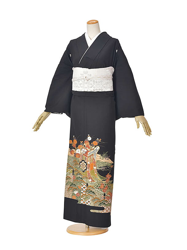 【レンタル】夏用留袖 単衣留袖 夏結婚式着物 新郎母着物 新婦母着物 親族着物 リゾートウエディング 絽豪華 結婚式 送料無料 フルセットレンタル 足袋プレゼント 15号から19号