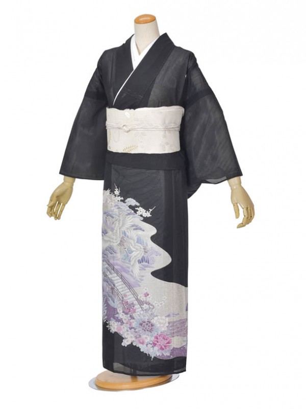 【レンタル】夏用留袖 絽留袖 夏結婚式着物 新郎母着物 新婦母着物 親族着物 リゾートウエディング 絽豪華 7月8月結婚式 送料無料 フルセットレンタル 足袋プレゼント