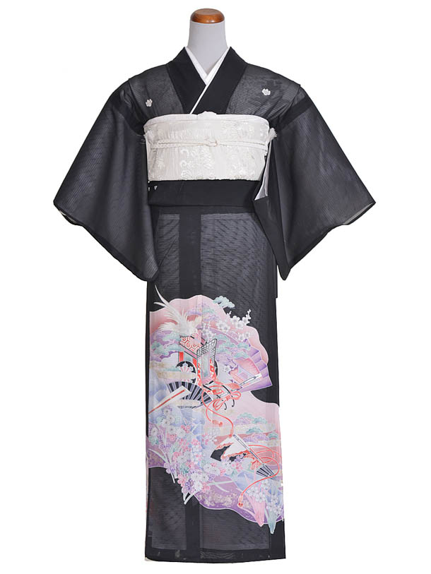 【レンタル】夏用留袖 絽留袖 夏結婚式着物 新郎母着物 新婦母着物 親族着物 リゾートウエディング 絽豪華 7月8月結婚式 送料無料 フルセットレンタル 足袋プレゼント