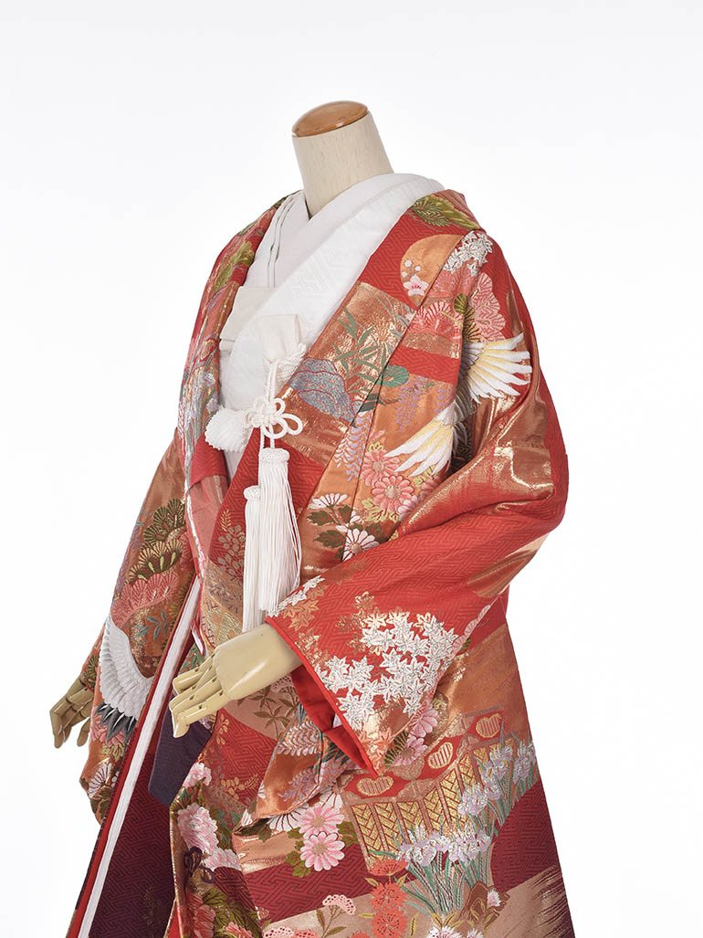 楽天市場 レンタル 色打掛 花嫁衣裳 和装 神社挙式 結婚式 打掛 披露宴 赤 フォトウエディング 金 和婚 フルセットレンタル 和装前撮り 往復送料無料 7日間レンタル レンタル衣裳京なごみ楽天市場店