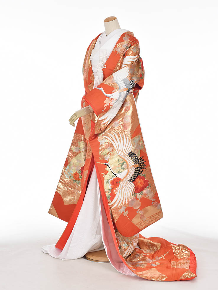 売れ筋がひ新作 花嫁着物セット フルセットレンタル 和婚 金 フォトウエディング 朱色 披露宴 打掛 結婚式 神社挙式 和装 花嫁衣裳 レンタル 色打掛 和装前撮り 7日間レンタル 往復送料無料 Www Wbnt Com