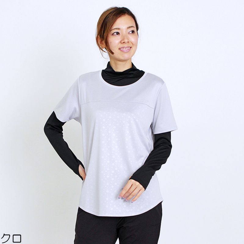 楽天市場 アウトレット Uvボレロ 長袖 Vansports バンスポーツ Uvボレロロング丈 スポーツウエア Uvケア加工 レディース ストレッチ指通し付き インナーボレロ 重ね着 ドット 水玉 M L Ll 3l シロ オフ クロ 夏 11w デイリーライフ通販店レディハート