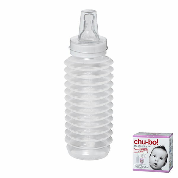 楽天市場】おでかけ用ほ乳ボトル チューボ CHU-BO! 4個入り