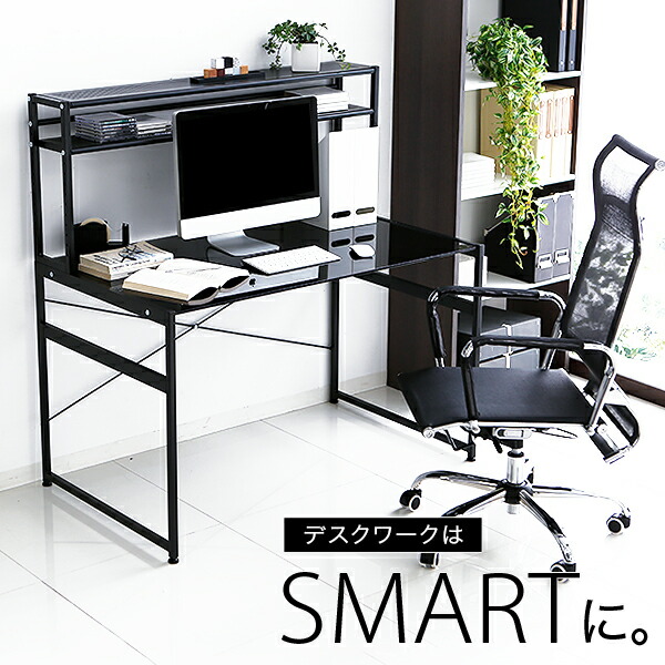 Lala Sty Glass Top Plate Single Life With The Storing Glass Top Plate Single Life With The Storing Pc Desk 120cm Width