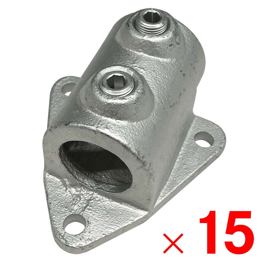 単管パイプ 金具 ベース金具壁面 AIS15-8 ×15個 ケース販売 アークランズ