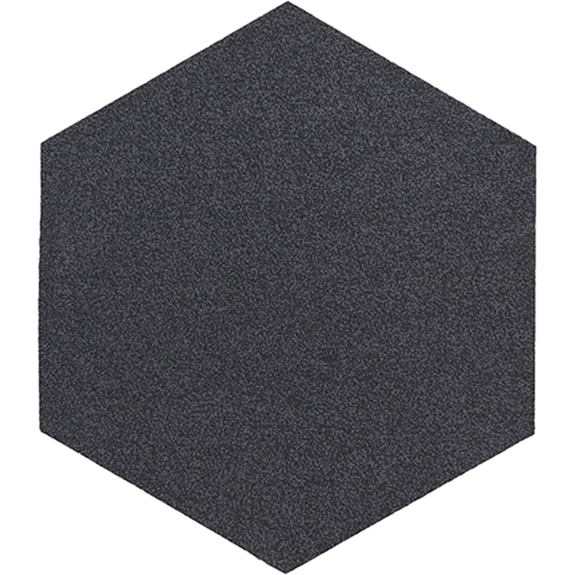 ラグタス タイルマット タイルラグ ×10枚 ヘキサゴン BK ブラック 43×50cm ケース販売 カーペット・マット・畳 