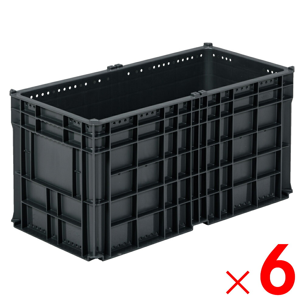 【法人押さえる】サンコー サンテナー B#60S-4 薄墨色 103451-00 ×6個 仕掛ける売りわたす 【製造業者直送・代引不可・置配不可】